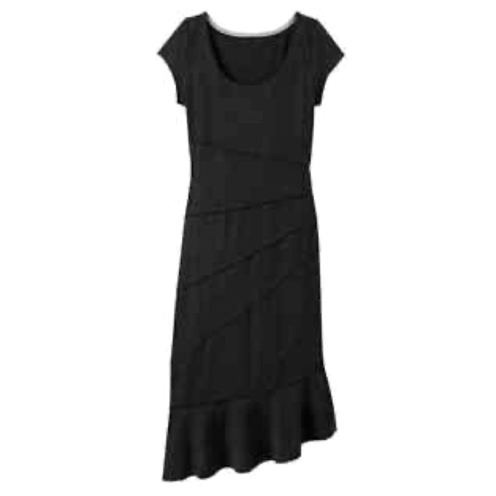 Athleta Crescendo Asymmetrical Ruffle Dress Sz S